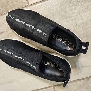 Calvin Klein Men's Black Slip-On Shoes